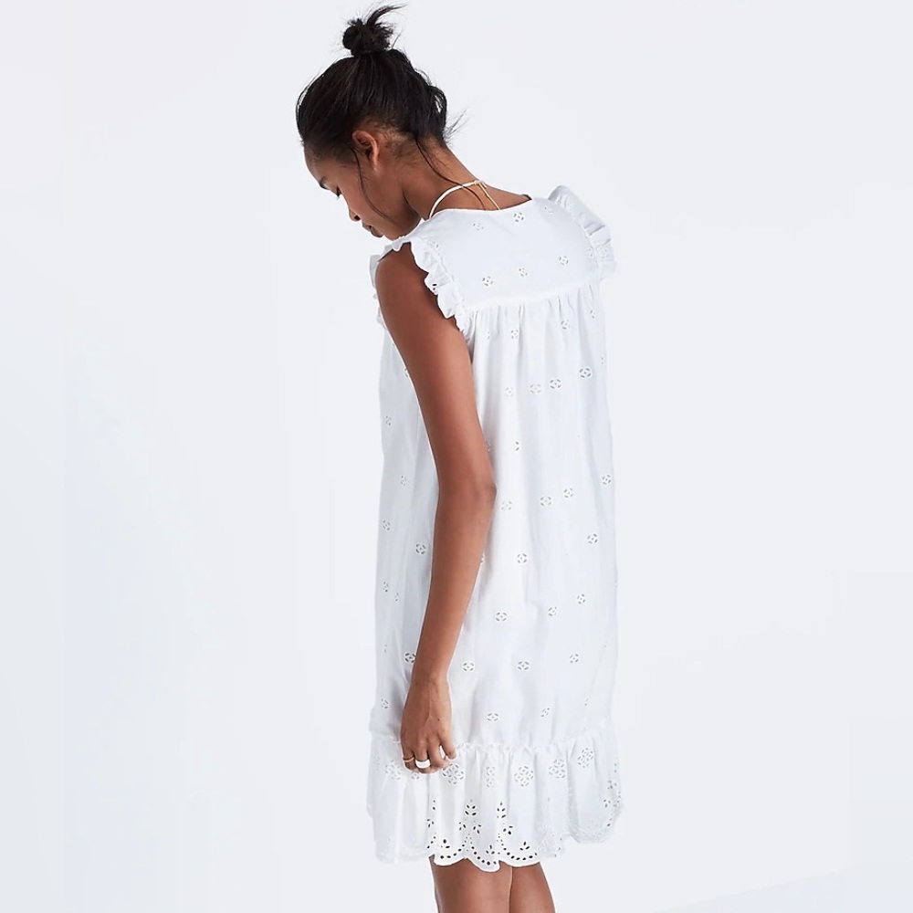 Madewell Eyelet Garden Dress - Picture 2 of 4